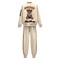 Pants Micro Bear Hoodie Casual Sports Suit
